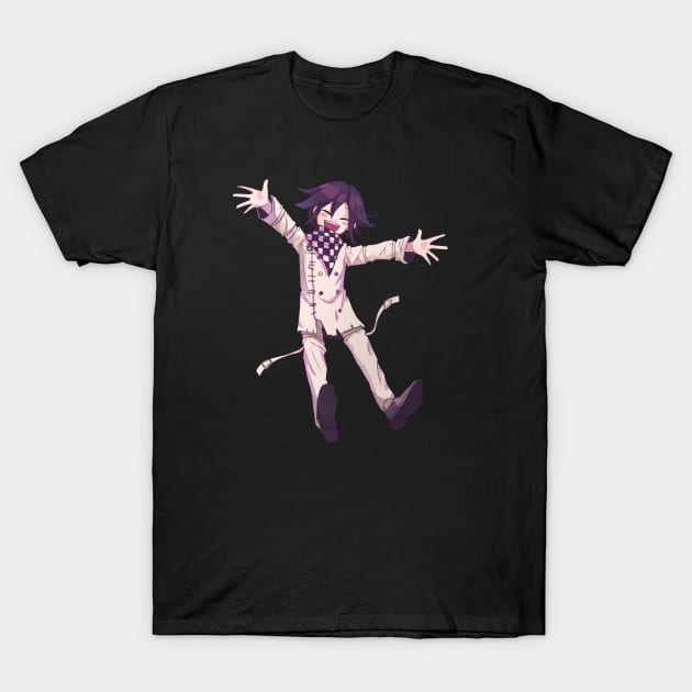 happy Kokichi Oma ndrv3 T-Shirt by chompfig